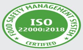 ISO 22000:2018 Cerificate
